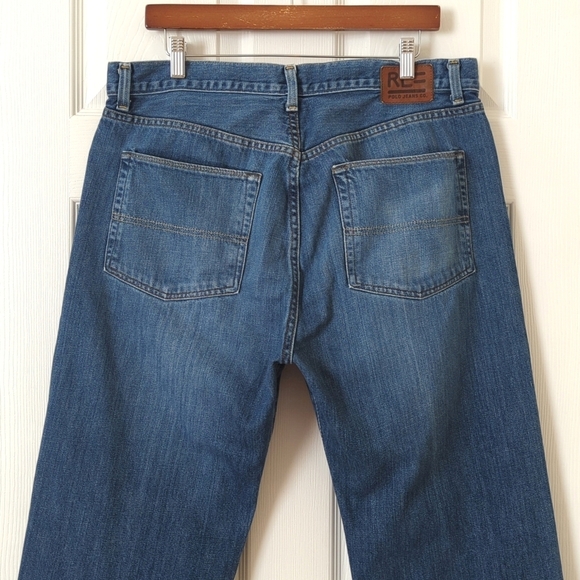 Polo Ralph Lauren 90's Vintage Medium Wash Relaxed Fit Straight Leg Jeans 36x32 - Picture 5 of 14